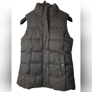 Barbour Foxglove Gilet Women’s Size 10 Hessian Brown Herringbone  Like New